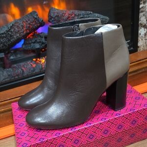 Tory Burch Two-Tone Ankle Boots